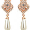 18K Rose Gold Plated Clip Earrings For Women